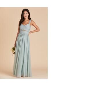 1526  NWT Birdy Grey Elsye Mesh Bridesmaids Dress Sage Size Extra Small